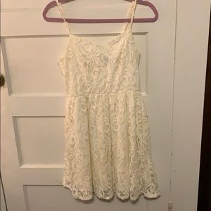 Cream Floral dress